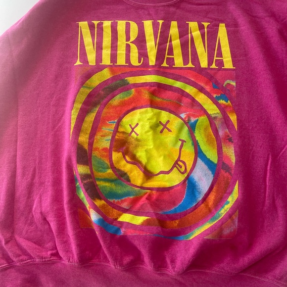 Pink nirvana sweatshirt - Picture 3 of 5